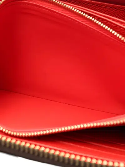 Pre-owned Louis Vuitton Monogram-canvas Zip Wallet In Brown