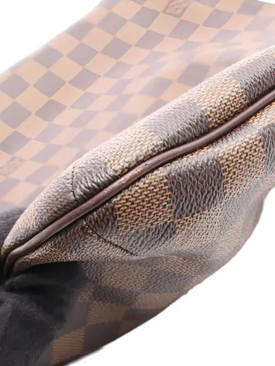 Pre-owned Louis Vuitton 2009 Bloomsbury Pm Damier Ebene Shoulder Bag In Brown