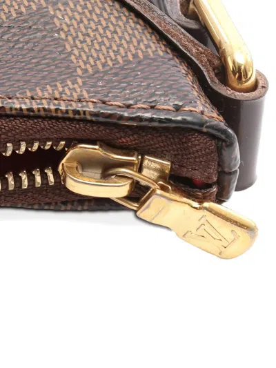 Pre-owned Louis Vuitton 2009 Bloomsbury Pm Damier Ebene Shoulder Bag In Brown