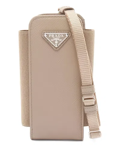 Pre-owned Prada 2010s Smartphone Case In Neutral