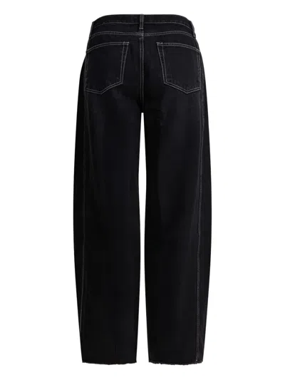 R2w Contrast-stitching Jeans In Black