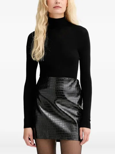 Isabelle Blanche Turtleneck Sweater In Black
