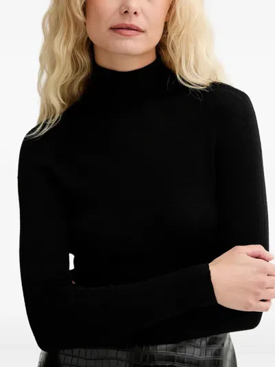 Isabelle Blanche Turtleneck Sweater In Black