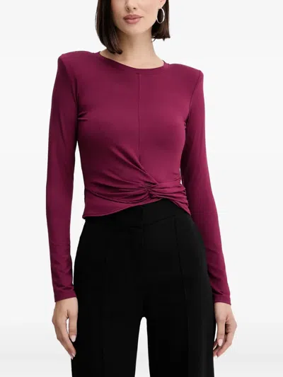 Simona Corsellini Knot-detail Top In Purple