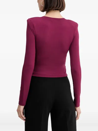 Simona Corsellini Knot-detail Top In Purple