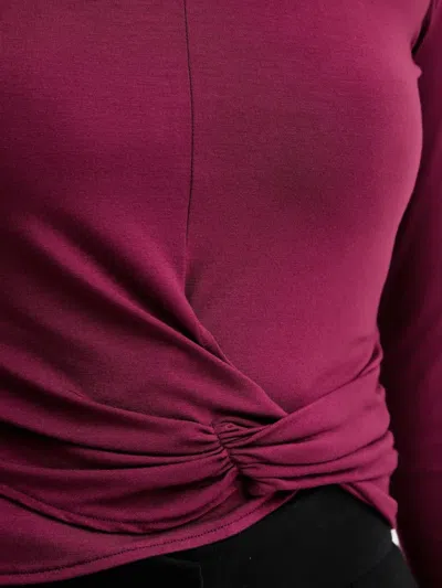 Simona Corsellini Knot-detail Top In Purple