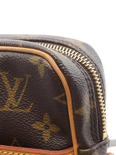 Pre-owned Louis Vuitton 2004 Danube Monogram-pattern Crossbody Bag In Brown