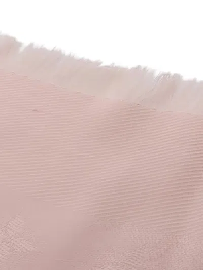 Pre-owned Louis Vuitton Monogram Flower Precious Dragon Stall Shawl In Pink