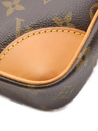 Pre-owned Louis Vuitton 2004 Danube Monogram-pattern Crossbody Bag In Brown