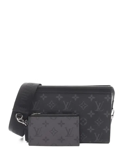 Pre-owned Louis Vuitton 2021 Gaston Wallet Shoulder Bag In Black