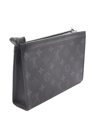 Pre-owned Louis Vuitton 2021 Gaston Wallet Shoulder Bag In Black
