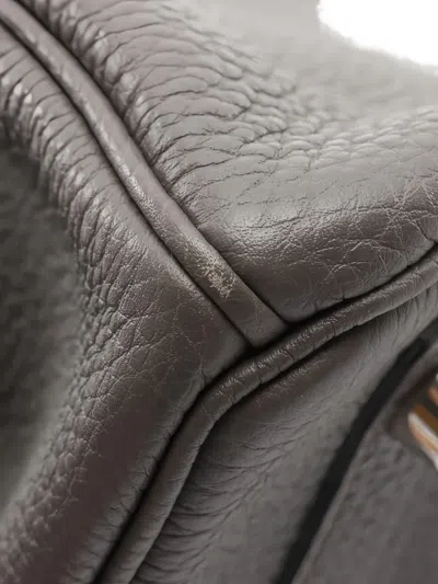 Pre-owned Hermes 2021 Birkin 30 Tote Bag In Gray