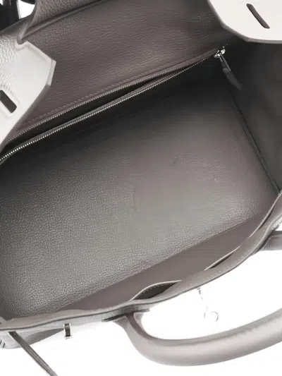 Pre-owned Hermes 2021 Birkin 30 Tote Bag In Gray