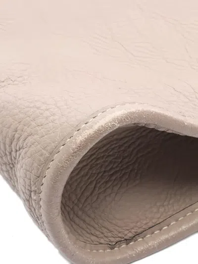 Pre-owned Hermes 2001 Hippopotamus 35 Leather Tote Bag In Neutral