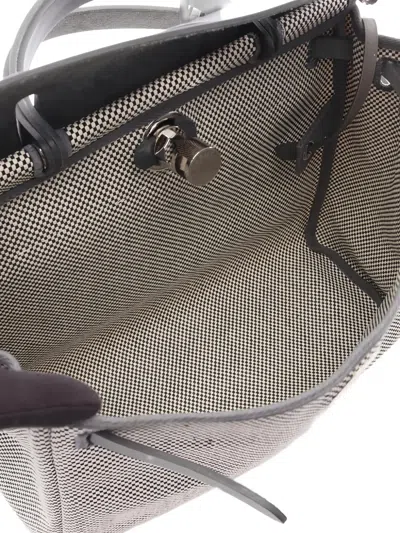 Pre-owned Hermes 2025 Herbag Pm Tote Bag In White