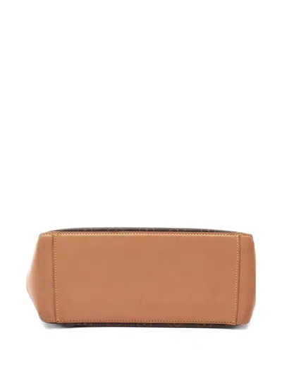 Pre-owned Louis Vuitton 2002 Cabas Piano Monogram Shoulder Bag In Brown