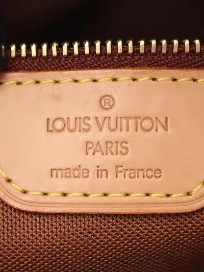 Pre-owned Louis Vuitton 2002 Cabas Piano Monogram Shoulder Bag In Brown