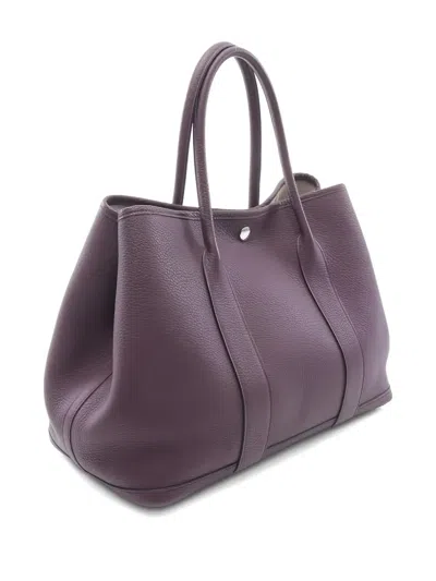 Pre-owned Hermes 2019 Garden Party Pm Cassis Tote Bag In Purple