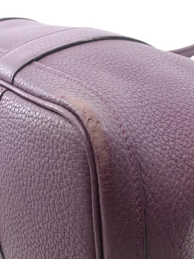 Pre-owned Hermes 2019 Garden Party Pm Cassis Tote Bag In Purple