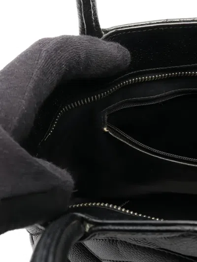 Pre-owned Chanel 2000-2002 Reissue Diamond-quilting Tote Bag In Black