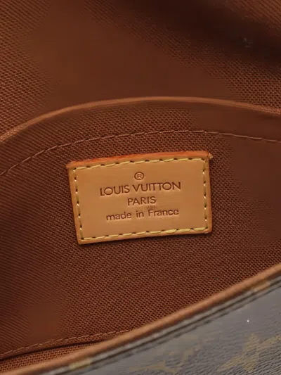 Pre-owned Louis Vuitton 2005 Monogram Belt Bag In Brown