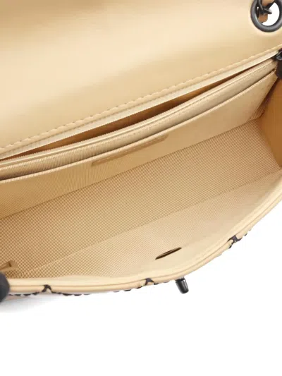 Pre-owned Chanel 2002 Wild Stitch Chain-strap Shoulder Bag In Neutral