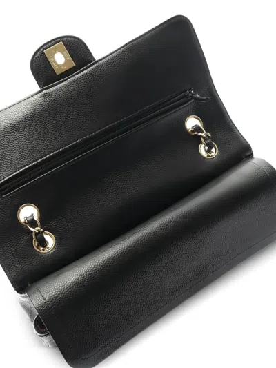 Pre-owned Chanel 2012-2013 Double Flap Chain-starp Shoulder Bag In Black