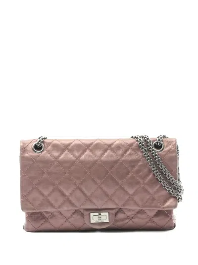 Pre-owned Chanel 2007-2008 2.55 Reissue Matelassé Flap Shoulder Bag In Pink