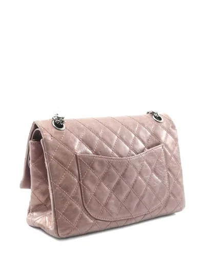 Pre-owned Chanel 2007-2008 2.55 Reissue Matelassé Flap Shoulder Bag In Pink