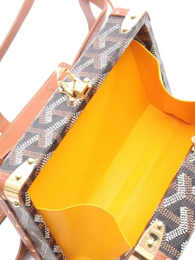 Pre-owned Goyard 2010s Minaudière Trunk Shoulder Bag In Brown