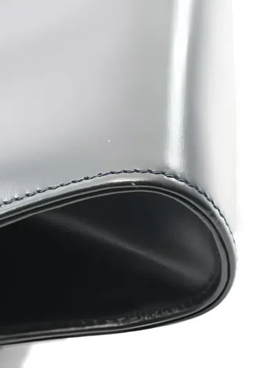 Pre-owned Cartier 2010 Sapphire Chain-strap Leather Cross Body Bag In Black