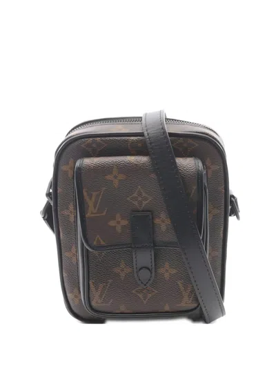 Pre-owned Louis Vuitton 2010s Christopher Wearable Monogram Cross Body Bag In Brown
