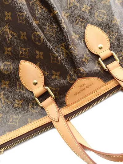 Pre-owned Louis Vuitton 2012 Palermo Pm Monogram Two-way Tote Bag In Brown