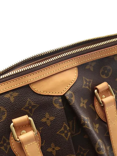 Pre-owned Louis Vuitton 2012 Palermo Pm Monogram Two-way Tote Bag In Brown