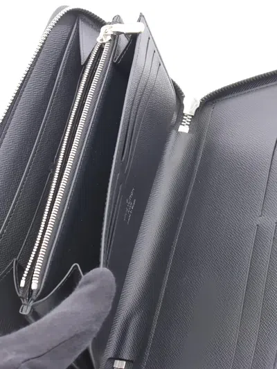 Pre-owned Louis Vuitton 2019 Zipped Printed Organiser Wallet In Gray