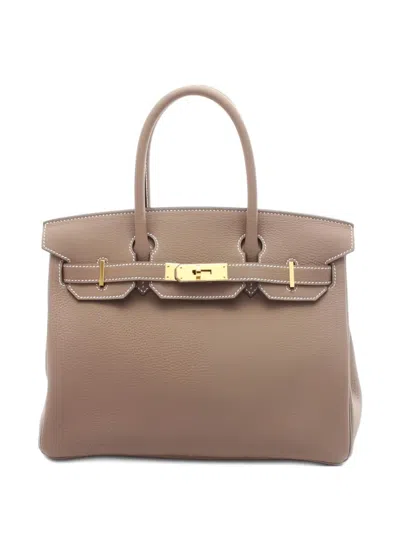 Pre-owned Hermes 2019 Birkin 30 Tote Bag In Brown