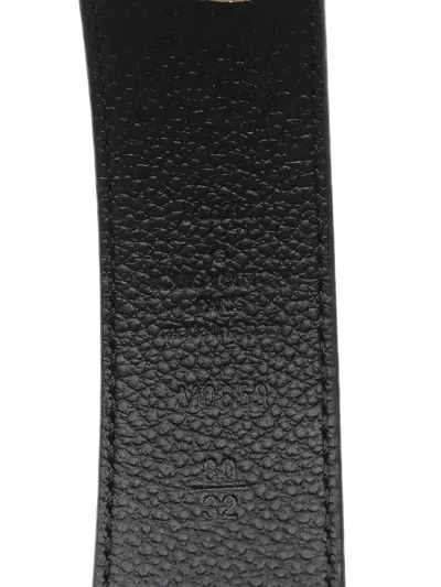 Pre-owned Louis Vuitton X Yakoi Kusama 2022 Leather Belt In Black