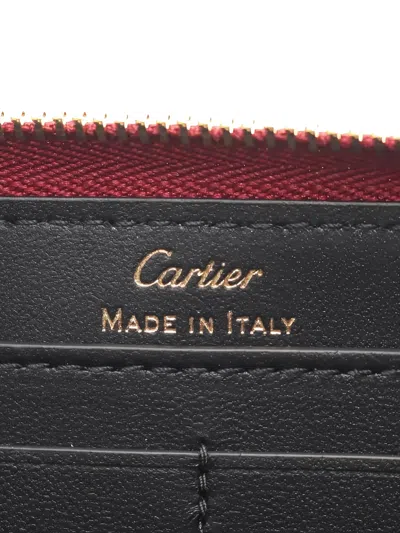 Pre-owned Cartier 2020s C De  Zip Wallet In Red