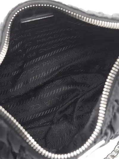 Pre-owned Prada Re-edition Chain Two-way Shoulder Bag In Black