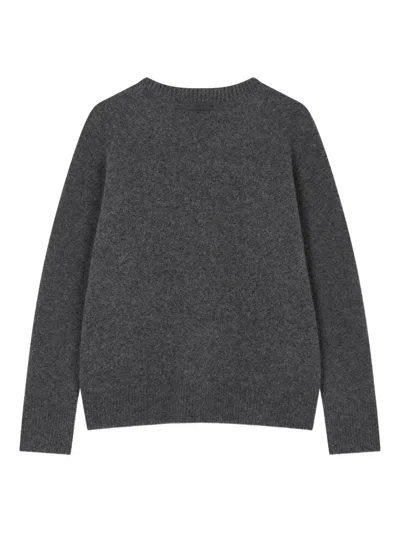 Studio Tomboy V-neck Sweater In Gray