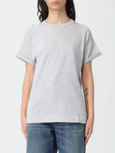 Brunello Cucinelli T-shirt  Woman Color Mouse Grey In Gray