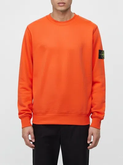 Stone Island Sweatshirt  Men Color Red In Orange