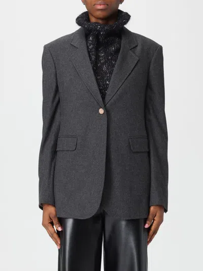 Alysi Blazer  Woman Color Grey In Black