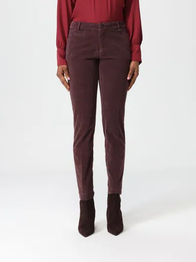 Mason's Pants  Woman Color Brown In Burgundy