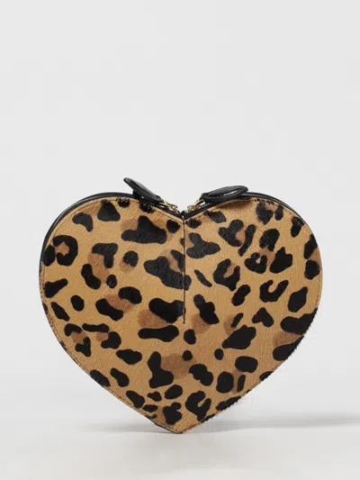 Alaïa Alaia Le Coeur Bag In Leopard-print Calf Hair Women In Black