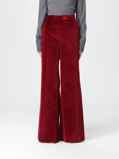 Drumohr Pants  Woman Color Burgundy In Red