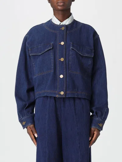 Forte Forte Jacket  Woman Color Blue In Blue