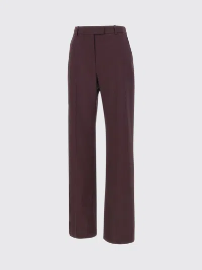 Eleventy Pants  Woman Color Violet In Burgundy
