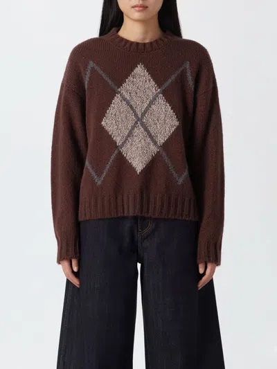 Eleventy Sweater  Woman Color Red In Brown
