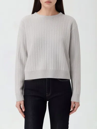 Eleventy Ribbed Crew-neck Sweater In Gray